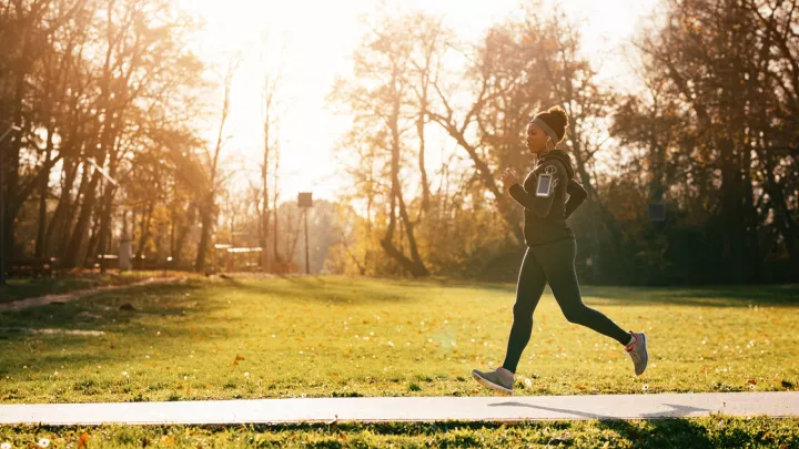 Woman running
